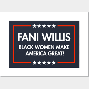 Fani Willis - Black Women Make America Great (blue) Posters and Art